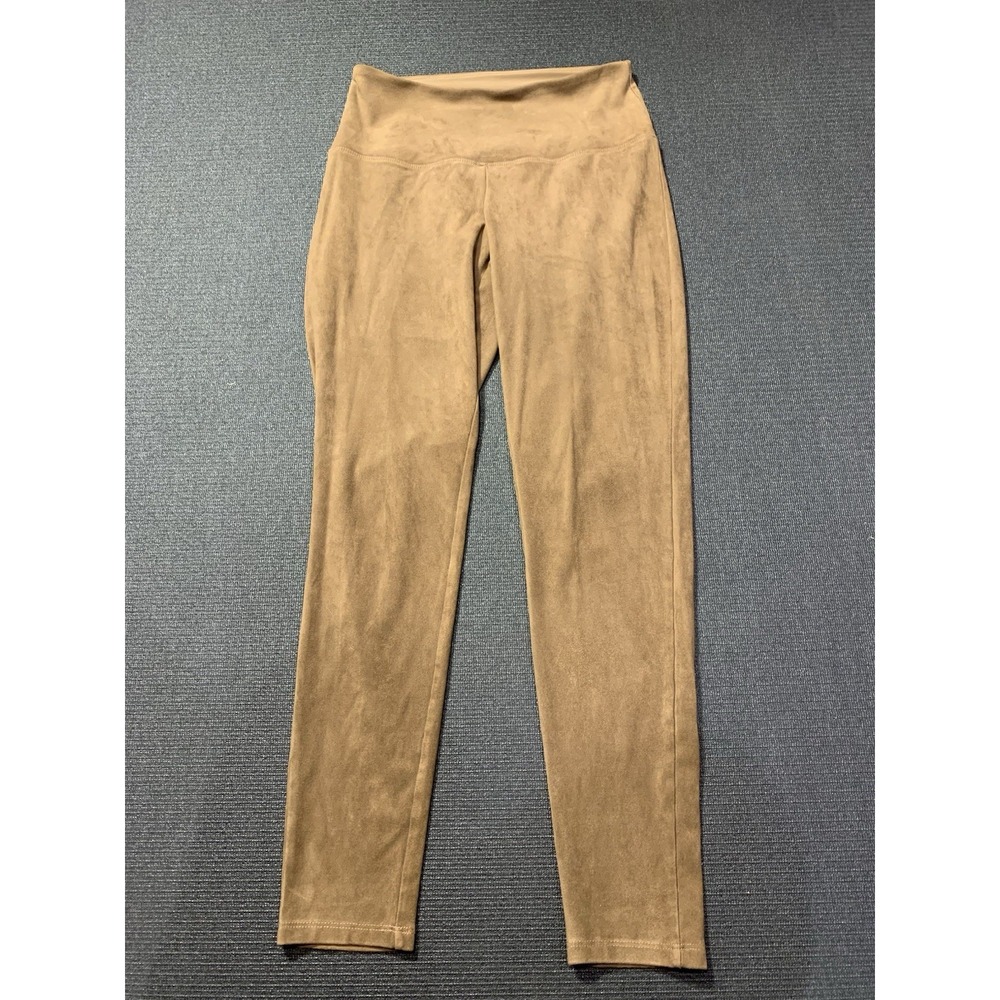 Ruby‎ Ribbon Faux Suede Pull On Leggings Pants Size Small Sable